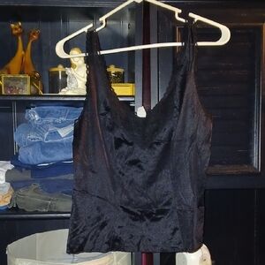 Blair Midnight Black Satin Chemise